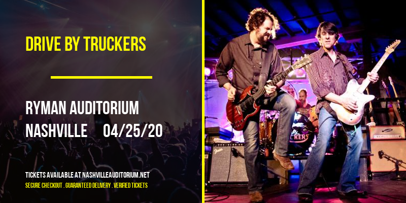 Drive By Truckers at Ryman Auditorium tickets Drive By Truckers at Ryman Auditorium