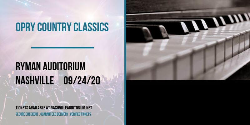 Opry Country Classics at Ryman Auditorium tickets Opry Country Classics at Ryman Auditorium
