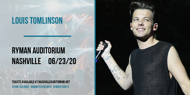 Louis Tomlinson at Ryman Auditorium tickets Louis Tomlinson at Ryman Auditorium