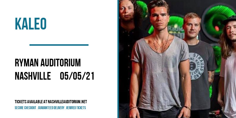 Kaleo at Ryman Auditorium tickets Kaleo at Ryman Auditorium