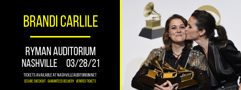 Brandi Carlile at Ryman Auditorium tickets Brandi Carlile at Ryman Auditorium
