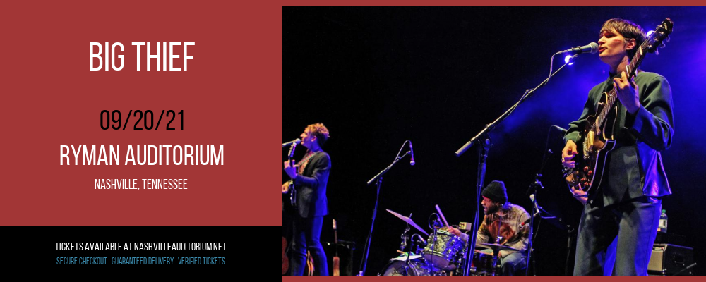 Big Thief at Ryman Auditorium tickets Big Thief at Ryman Auditorium