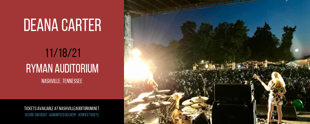 Deana Carter at Ryman Auditorium tickets Deana Carter at Ryman Auditorium