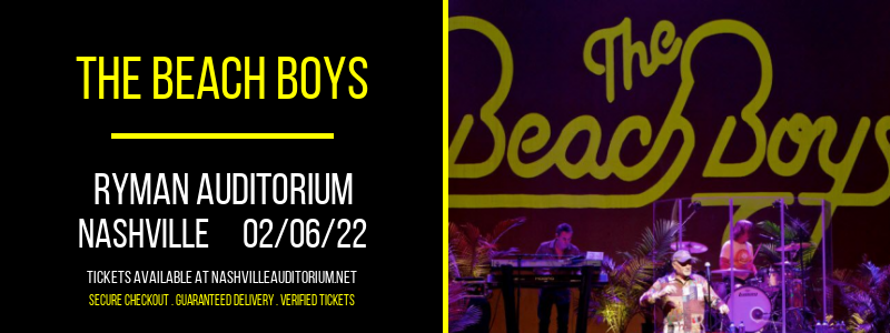 The Beach Boys at Ryman Auditorium