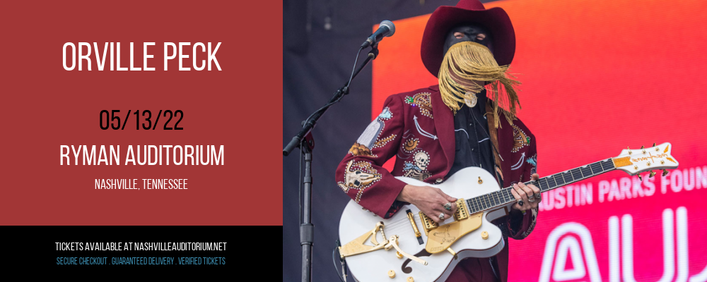 Orville Peck at Ryman Auditorium tickets Orville Peck at Ryman Auditorium