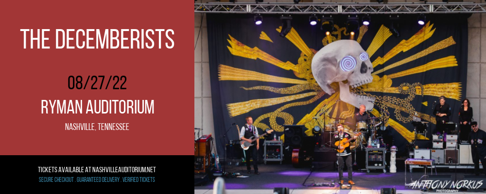 The Decemberists at Ryman Auditorium tickets The Decemberists at Ryman Auditorium
