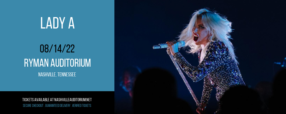 Lady A at Ryman Auditorium tickets Lady A at Ryman Auditorium
