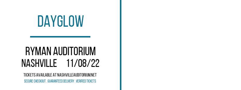 Dayglow at Ryman Auditorium tickets Dayglow at Ryman Auditorium