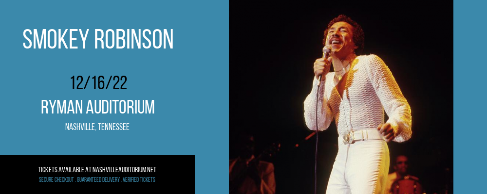 Smokey Robinson at Ryman Auditorium