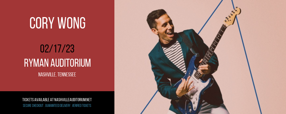 Cory Wong at Ryman Auditorium tickets Cory Wong at Ryman Auditorium