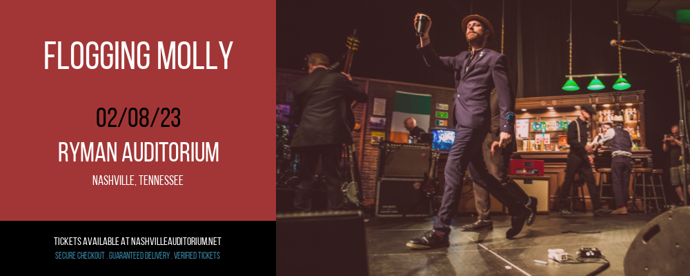 Flogging Molly at Ryman Auditorium tickets Flogging Molly at Ryman Auditorium