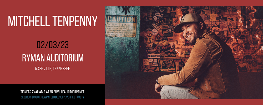 Mitchell Tenpenny at Ryman Auditorium tickets Mitchell Tenpenny at Ryman Auditorium
