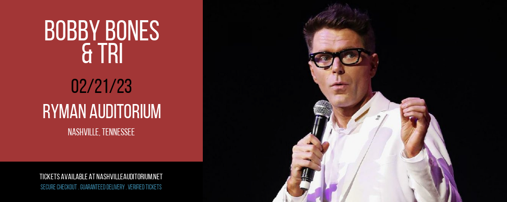 Bobby Bones & Tri at Ryman Auditorium tickets Bobby Bones & Tri at Ryman Auditorium