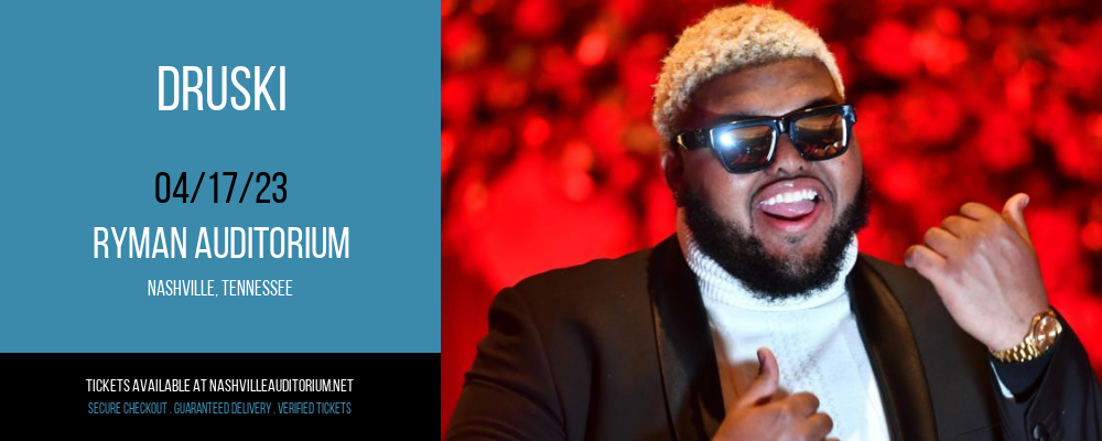 Druski [POSTPONED] at Ryman Auditorium