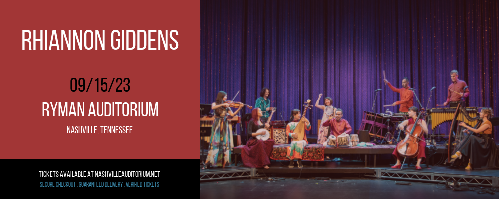 Rhiannon Giddens at Ryman Auditorium tickets Rhiannon Giddens at Ryman Auditorium
