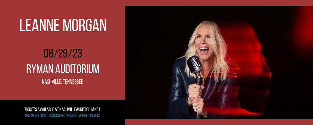Leanne Morgan at Ryman Auditorium