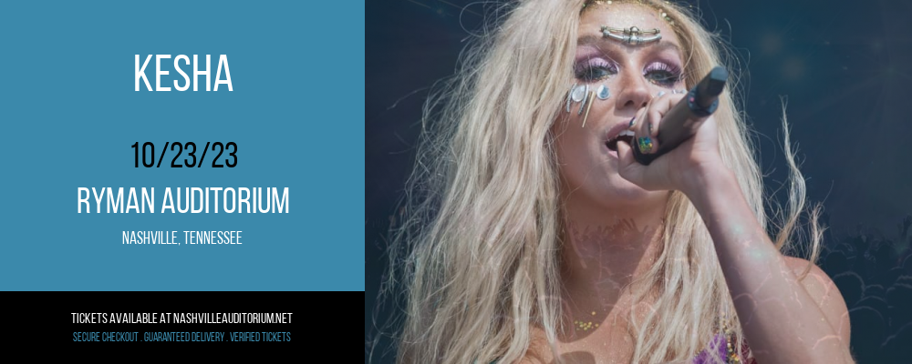 Kesha at Ryman Auditorium