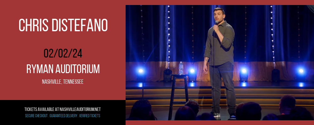 Chris Distefano at Ryman Auditorium