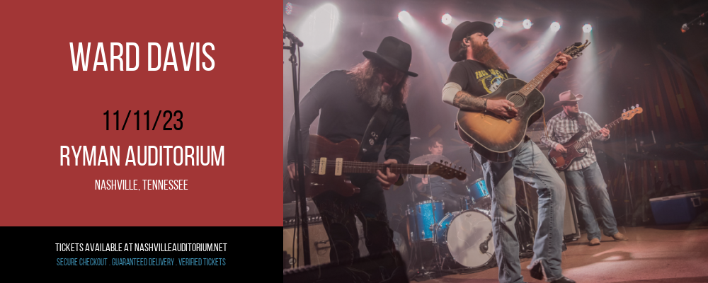 Ward Davis at Ryman Auditorium