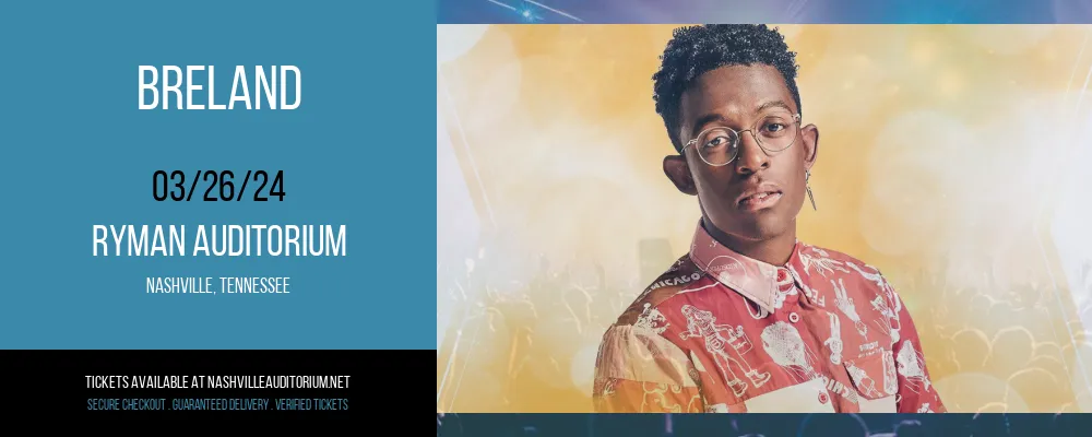 Breland at Ryman Auditorium