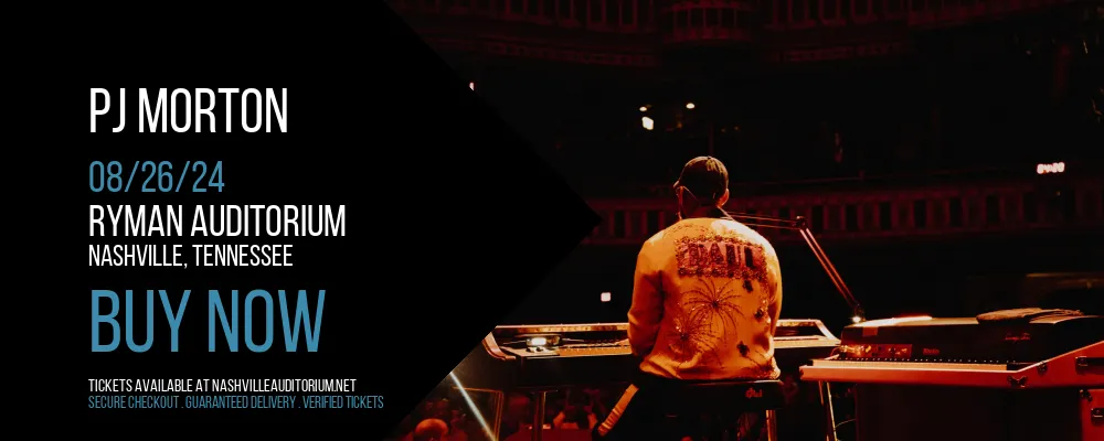 PJ Morton at Ryman Auditorium