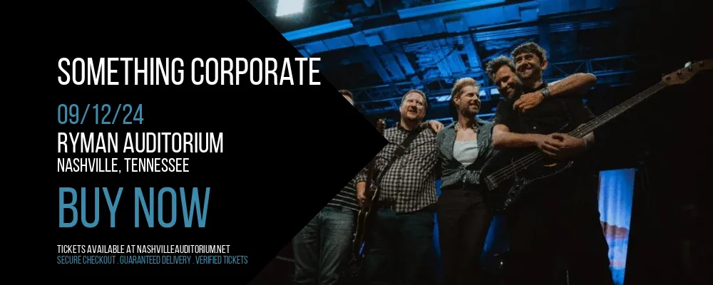 Something Corporate at Ryman Auditorium