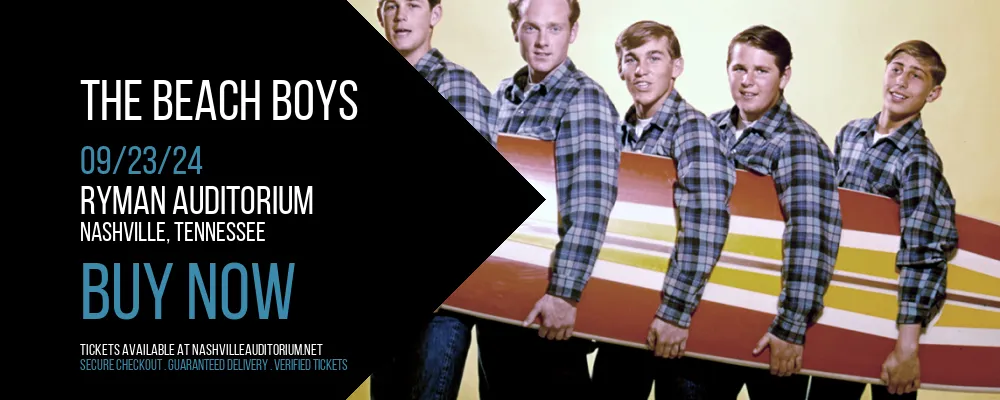 The Beach Boys at Ryman Auditorium
