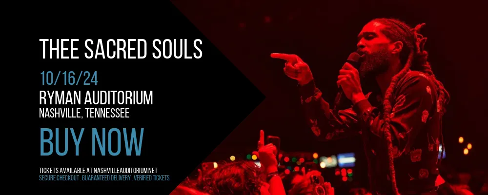 Thee Sacred Souls at Ryman Auditorium