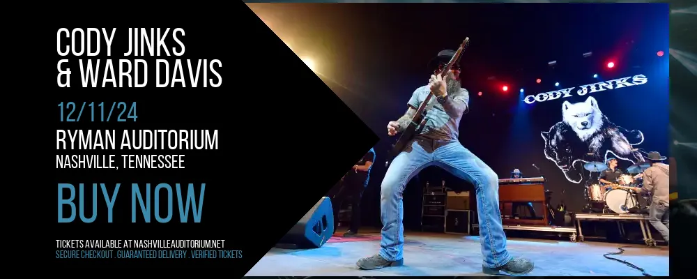 Cody Jinks & Ward Davis at Ryman Auditorium