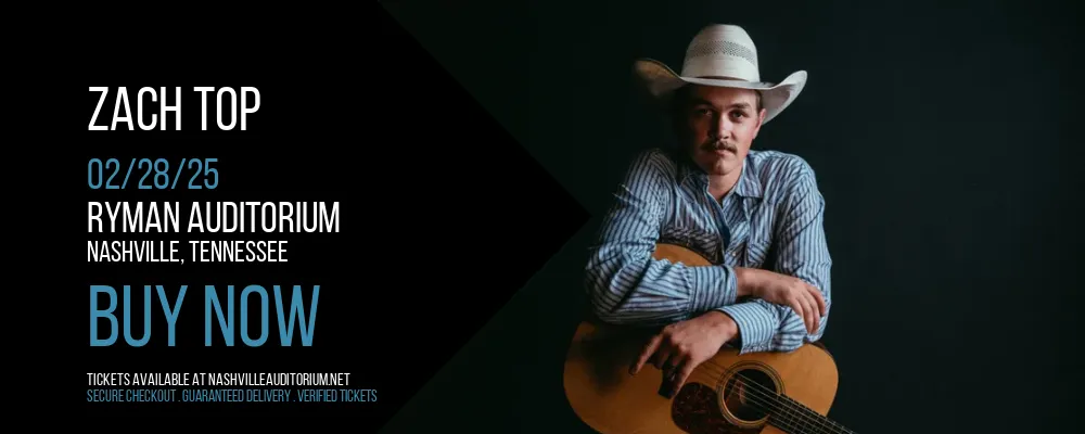 Zach Top at Ryman Auditorium