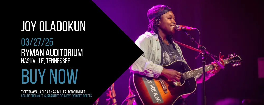 Joy Oladokun at Ryman Auditorium