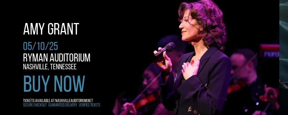 Amy Grant at Ryman Auditorium