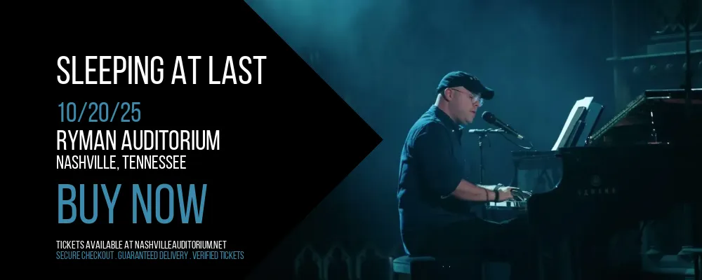 Sleeping At Last at Ryman Auditorium