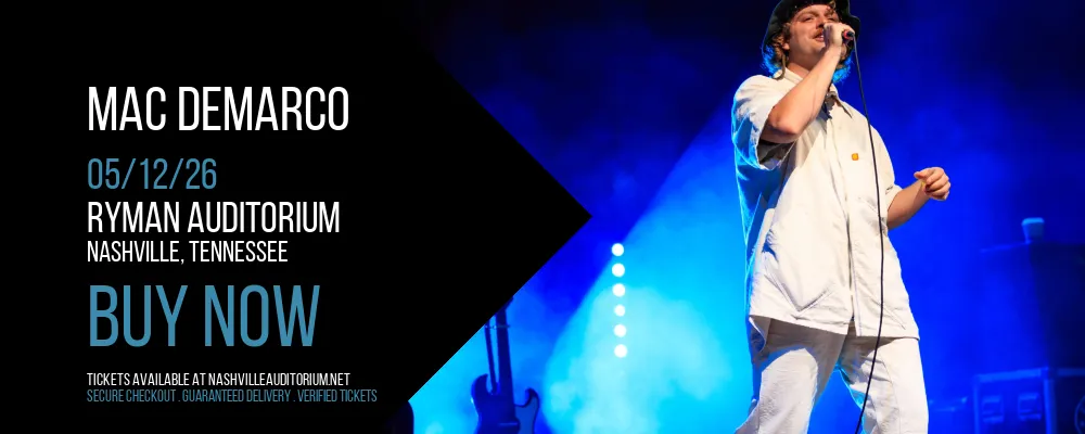 Mac DeMarco at Ryman Auditorium