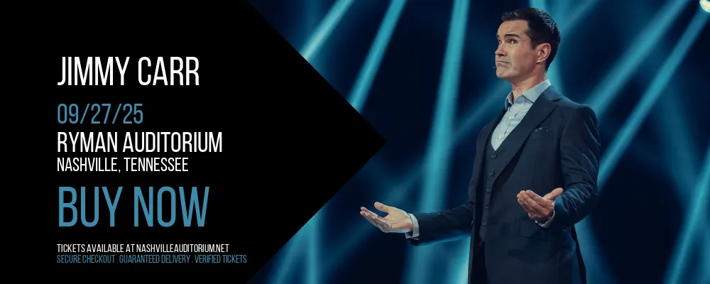 Jimmy Carr at Ryman Auditorium