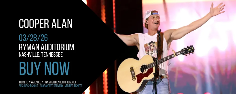 Cooper Alan at Ryman Auditorium