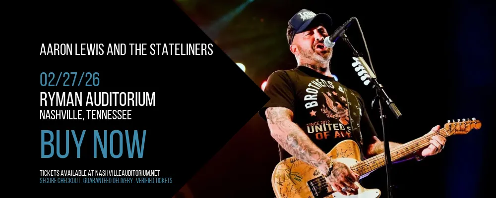 Aaron Lewis and the Stateliners at Ryman Auditorium