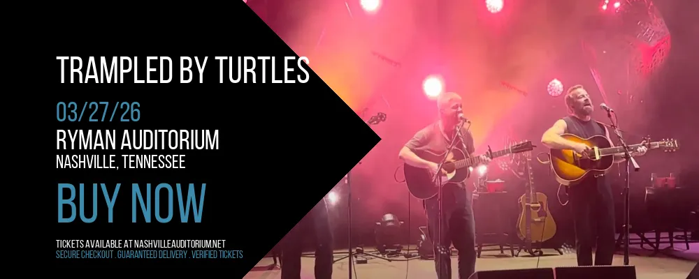 Trampled by Turtles at Ryman Auditorium