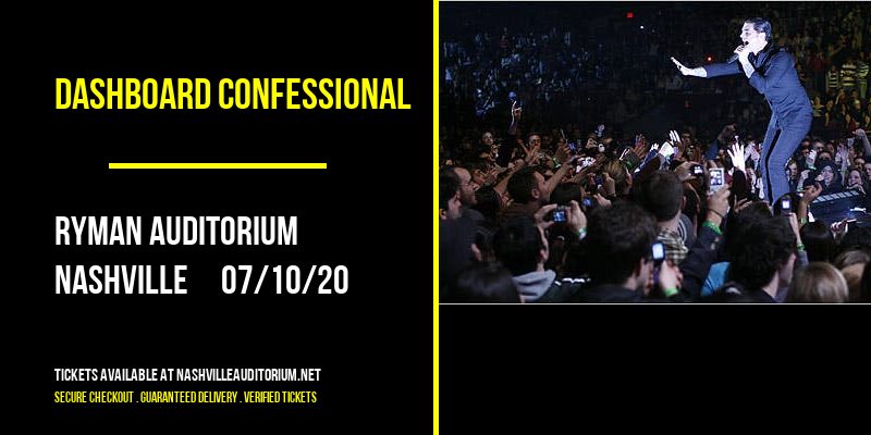 Dashboard Confessional at Ryman Auditorium tickets Dashboard Confessional at Ryman Auditorium