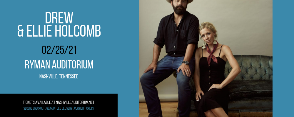 Drew & Ellie Holcomb at Ryman Auditorium tickets Drew & Ellie Holcomb at Ryman Auditorium