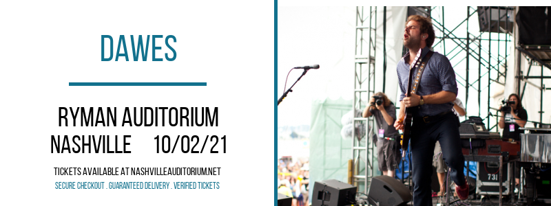 Dawes at Ryman Auditorium tickets Dawes at Ryman Auditorium