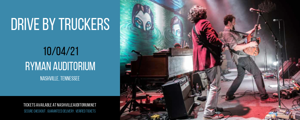 Drive By Truckers at Ryman Auditorium tickets Drive By Truckers at Ryman Auditorium