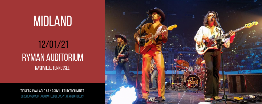 Midland at Ryman Auditorium tickets Midland at Ryman Auditorium