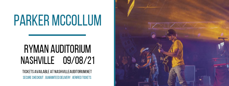 Parker McCollum at Ryman Auditorium tickets Parker McCollum at Ryman Auditorium