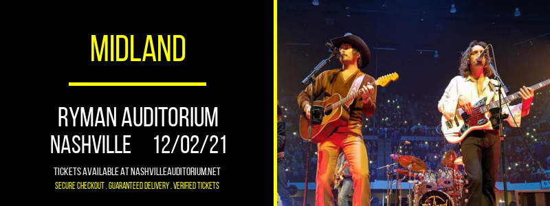 Midland at Ryman Auditorium tickets Midland at Ryman Auditorium