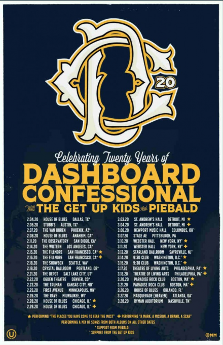 Dashboard Confessional at Ryman Auditorium