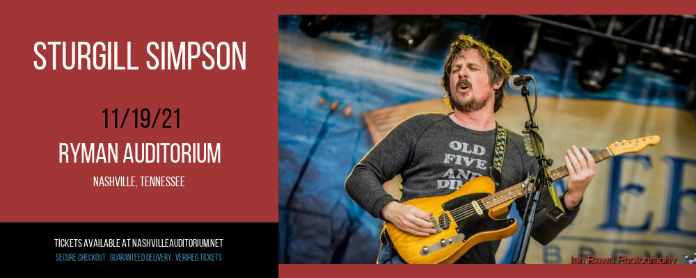 Sturgill Simpson [CANCELLED] at Ryman Auditorium