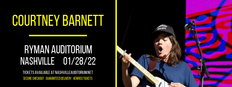 Courtney Barnett at Ryman Auditorium tickets Courtney Barnett at Ryman Auditorium