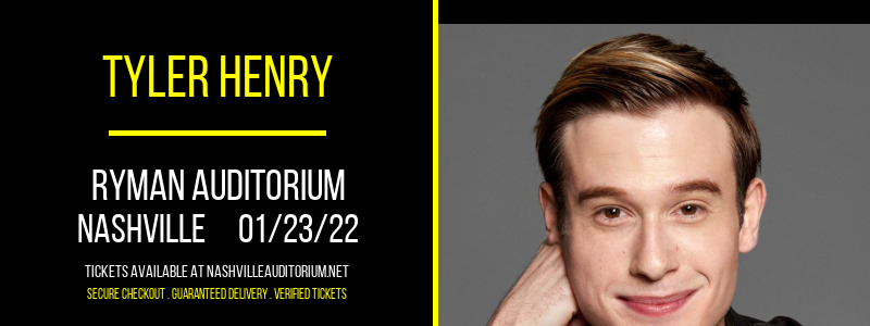Tyler Henry [CANCELLED] at Ryman Auditorium