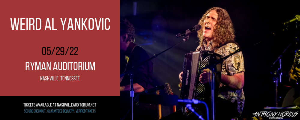 Weird Al Yankovic at Ryman Auditorium tickets Weird Al Yankovic at Ryman Auditorium